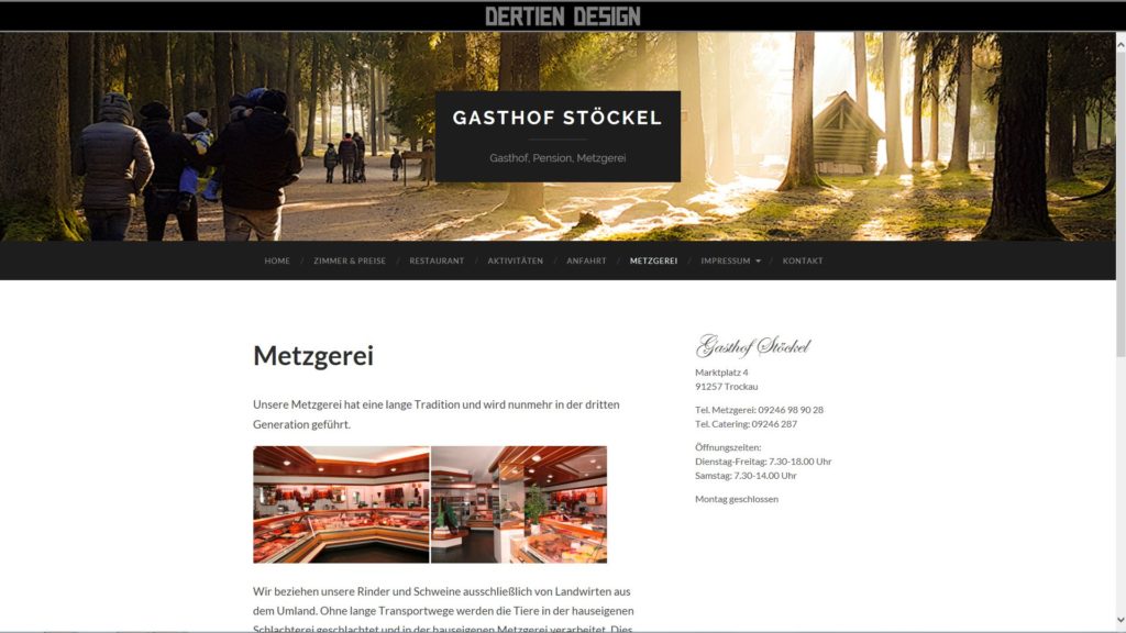 Gasthof / Metzgerei <strong><a href="https://stoeckeltrockau.de/" target="_blank" rel="noopener">Stöckel</a></strong> aus Trockau