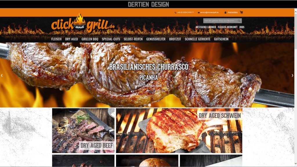 Onlinefleischversand <strong><a href="https://clickandgrill.de/" target="_blank">Click and Grill GmbH</a></strong> aus Zochenreuth / Aufseß